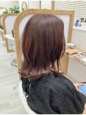 レイヤーエモージュ小顔カットシースルーバング大人ガーリー
