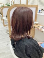 アドラーブル 駅南店(adorable) レイヤーエモージュ小顔カットシースルーバング大人ガーリー