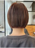 大人ミニボブ切りっぱなしボブラインボブぱつっとボブ