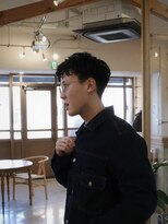 ロクマルキュー(609)&nbsp;センターパート&ニュアンスパーマ