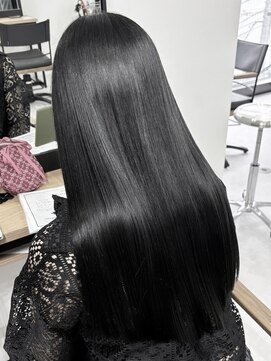 ウル 岡山駅店(ULu.) 髪質改善トリートメントブリーチ無し縮毛矯正20代30代前髪長め