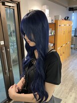 コワファースト長崎シャンプーボーイ 2nd(COIFF1RST 長崎 SHAMPOO BOY)&nbsp;長崎ハイトーン 韓国カラー ネイビーブルー