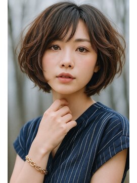 ディストーション(DISTORTION) ゆるふわＢＯＢのパーマスタイル