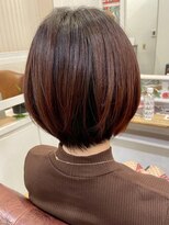 ボタンヘアー 日吉(BoTaN HAIR)&nbsp;ナチュラルショート/マロンブラウン/艶カラー/日吉