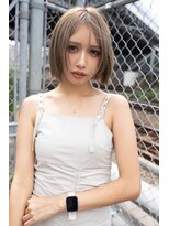 ホロン 池袋(HOLON)&nbsp;池袋美容室HOLON【ハッシュボブ/ミルクティーベージュ】