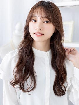 モッズヘア 越谷(mod's hair) 流し前髪こなれふんわりパーマエアリーロングa越谷20代30代40代