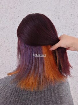 コークス 原宿 表参道(COKETH) ★ダブルカラーでつくる個性派 派手髪カラー ハロウィンカラー