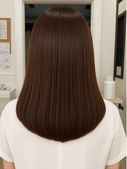 シュモレハーズ 習志野(Shumore he:rz)の写真/髪のパサつきや、クセの膨らみが気になる方に◎髪質改善できる自然な縮毛矯正［習志野駅/縮毛矯正］