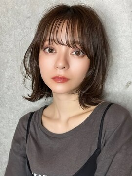 クーエフー(coo et fuu) レイヤーカット透明感カラーシースルーバング冬カラー