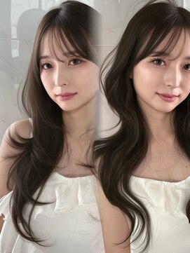 グレージュカラー×レイヤーカット