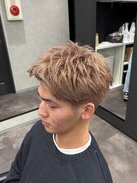 メンズサロンドットリアン(dot. lien) ミルクティーベージュスパイキーショート