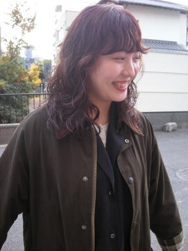 ハマモト ヤマ オオサカ(ハマモト Yama Osaka) ふわっとパーマスタイル