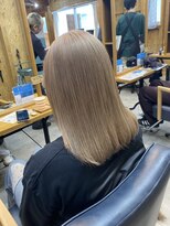 アフターニュース 新潟(afternews)&nbsp;ミルクティーベージュ/ダブルカラー/ケアブリーチ/髪質改善/新潟