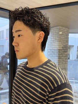 パーク(PAAQ) フェザーパーマメンズカットメンズショートメンズパーマ