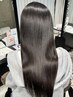 髪質改善ストレートoh+髪質改善トリートメントemocio　￥32,450→￥22,700