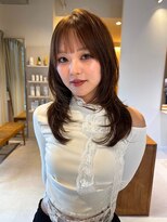 マイン(mine) ブラウンカラー 透明感ブラウンカラー ブリーチなし レイヤー
