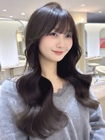 ジーナ 渋谷本店(Zina)&nbsp;柔らか透け感カラー＊オリーブグレージュ【Zina渋谷本店】