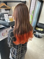 トリコ(ToricO) グラデーションオレンジ ダブルカラー ブリーチカラー