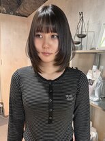 ラベル 渋谷(LAVEL) ハッシュカットボブくびれレイヤーシャギー前髪カット髪質改善