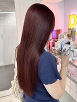 アール 横浜(R)&nbsp;【MOMO】ブリーチ無しダブルカラーでワインレッド◎