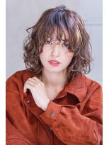 ケイト(kate) 【kate大宮】パーマ風ウェーブ×アッシュブラウン