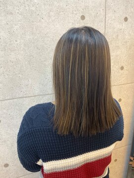ヘア デザイン ビーチ(Hair Design Beach) 【Beach】　極細ハイライト×アッシュベージュ