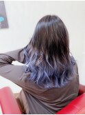 ブルーシルバーグラデーションカラー