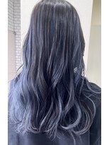 コレットヘア(Colette hair) 【韓国アイドル風カラー　ダークパープル×シルバー】
