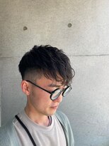 メンズサロン ウエストサイドカットクラブ(Men's West Side Cut Club)&nbsp;2ブロック×パーマスタイル