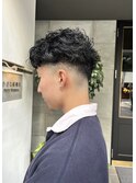 メンズパーマ/スキンフェード/スペインカール/葛谷 英司
