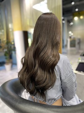 シティ(CITY) 艶カラー/aujua/ロングヘア/ベージュ