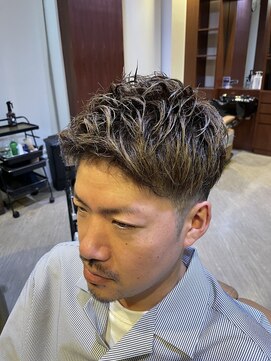 ヒロギンザ 大阪本店(HIRO GINZA) フェード×メッシュショート