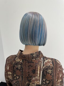 ハイブ 金沢(Hive) ミニボブ切りっぱなしリップラインスタイル
