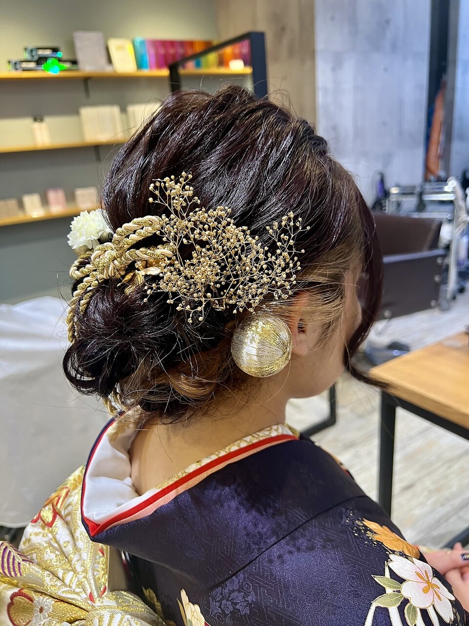西宮/成人式/ヘアセット/振袖/アップスタイル/着付け：L198435126