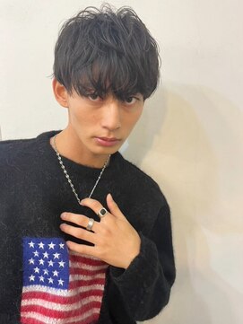 ベイルーム(BAYROOM by HONEY omotesando) ウエービーニュアンスパーマ　ブラックヘア　シャドウパーマ