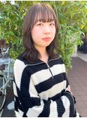 ゆるふわパーマ/ミディアム/まろやかブラウン