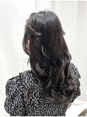 ハーフツイン×韓国巻き/ヨシンモリ/結婚式お呼ばれヘア
