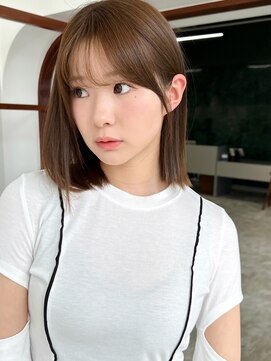 ソピ バイ インビテーション(sopi by invitation) 切りっぱなしボブ/レイヤーカット/髪質改善/オリーブベージュ