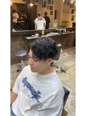 波巻きパーマ