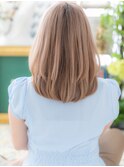 ★外国人風大人ハイライトかきあげミディアム10代20代30代★10