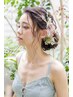 ヘアセット+ドライフラワーつけ放題￥4000(土日祝￥5000)