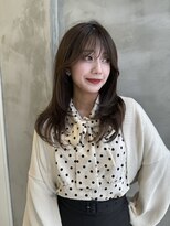 ロンド ストラーダ 心斎橋(Lond strada)&nbsp;こなれミディ×ピンクベージュ×美髪［髪質改善/縮毛矯正］