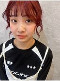 オレンジベージュダブルカラーブリーチヘアセット