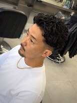 グルーマーズトウキョウ(GROOMER/S TOKYO)&nbsp;スペインカールスパイキーショートブルーブラックメンズ神保町