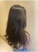 レージュカラー × 韓国風レイヤー ×ロング