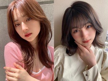 ジーナ 天神(Zina)の写真/[#髪質改善]【カット+ケアカラー+超音波クイックTR¥7900】大人のモテ髪ミディアム・ボブヘアは”Zina”で★