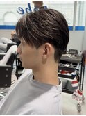 ニュアンスパーマダウンパーマ黒髪韓国マッシュツーブロック