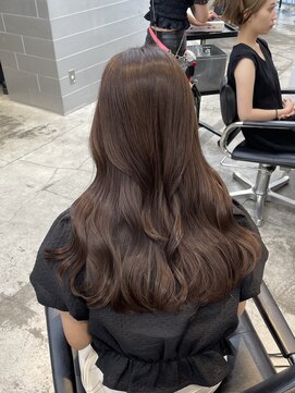 ゲーム 原宿店(GAME) 韓国ヘア/前髪カットホワイトグレージュ/チェリーブラウン/原宿