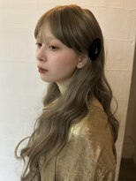 メゾンアクア 表参道(Maison ACQUA) ☆ブリーチなしダブルカラー オリーブ オリーブベージュ ボブ