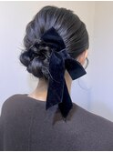 【Lilly渋谷】#ヘアセット#ヘアアレンジ#編み込み#シニヨン